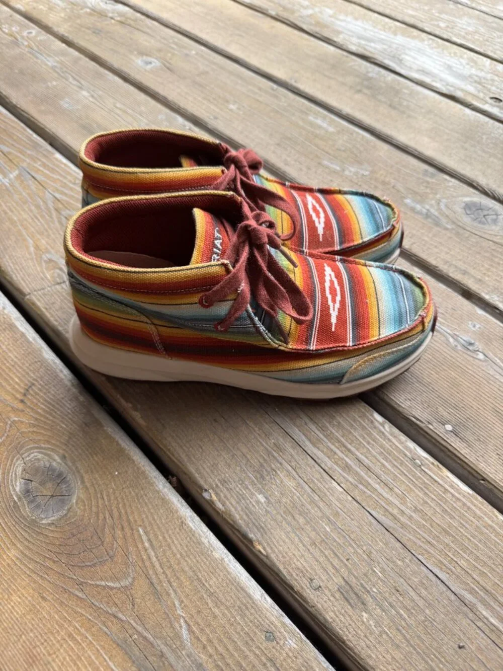 Ariat Santa Fe Spitfire Serape High Top Lace Up Shoes in Women's 7B